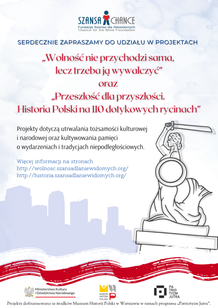 Plakat informujący o projekcie